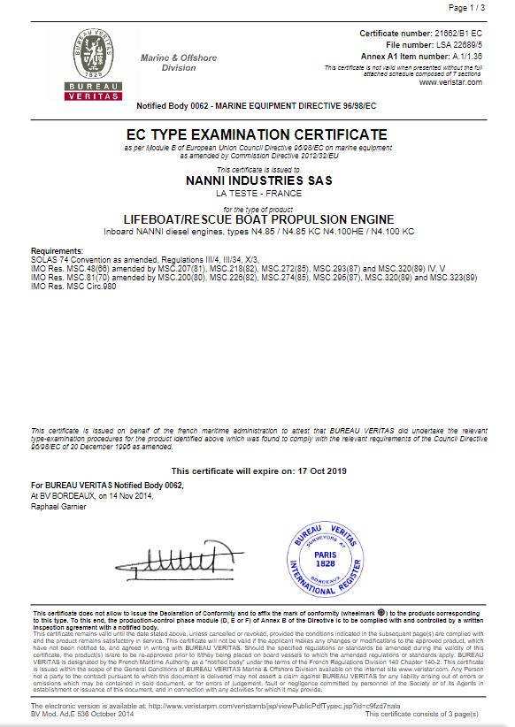 Одобрение SOLAS