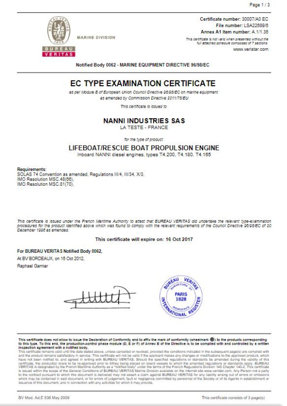 Одобрение SOLAS