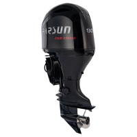 Подвесной лодочный мотор Parsun F130FEX-T-EFI 130 л.с. с 4-тактным двигателем и системой EFI, вид спереди