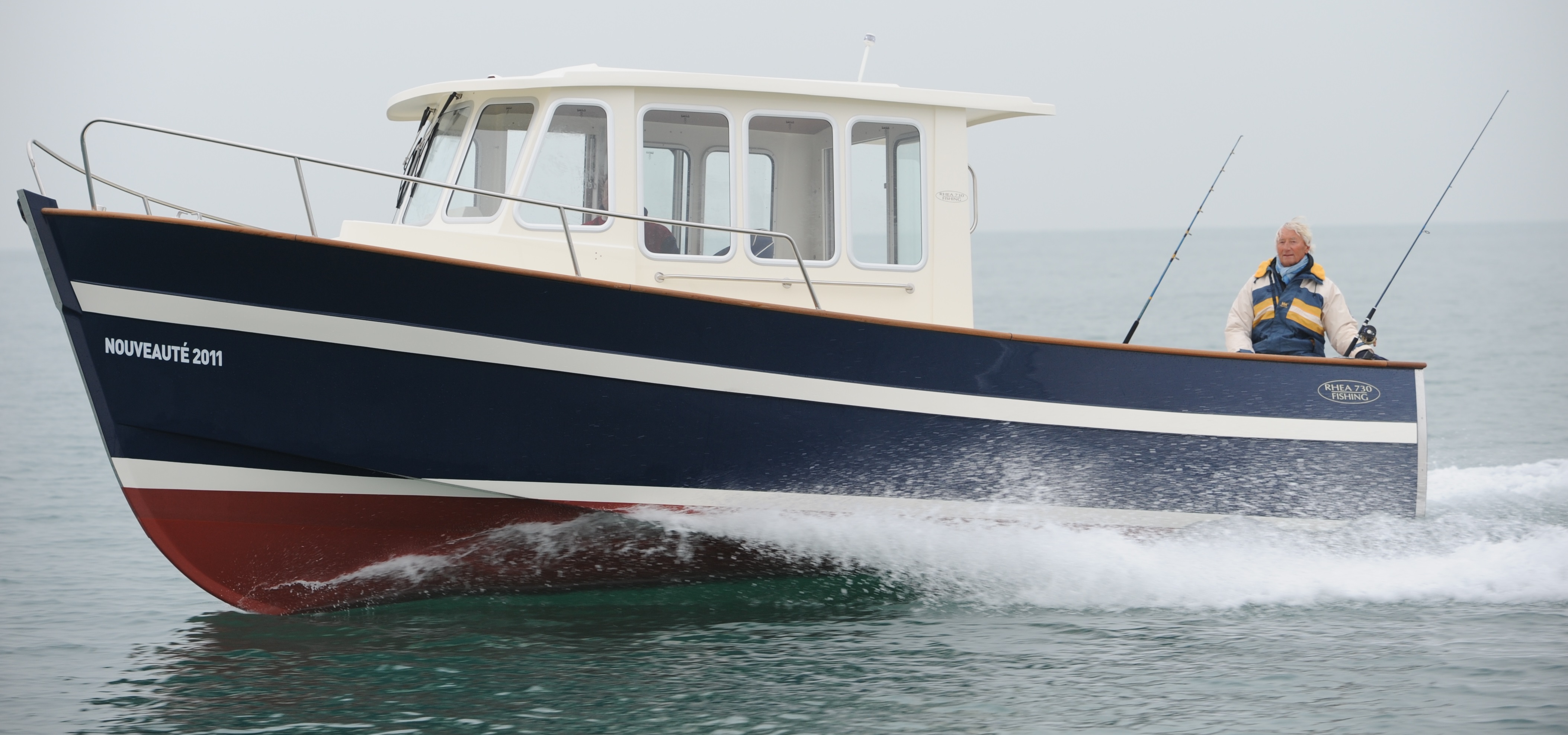 Катер Rhea 730 серии “20 ans” с судовым дизелем Nanni T4.230