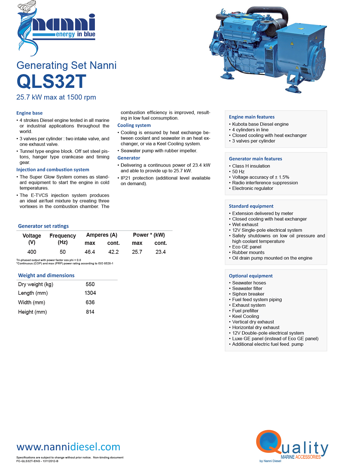 Брошюра Nanni QLS 32T (eng)