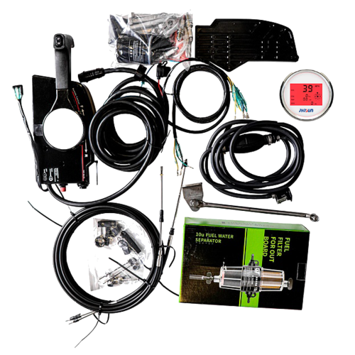 Детали 4-тактного двигателя лодочного мотора Parsun F130FEX-T-EFI: система DOHC, инжектор EFI