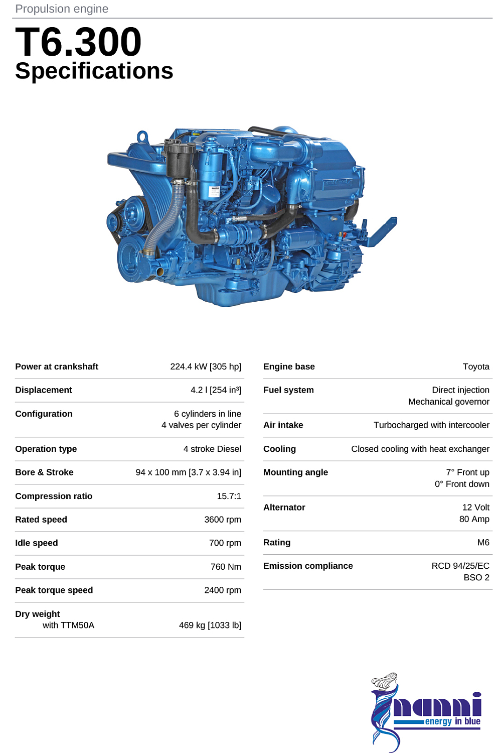 Брошюра Nanni T6.300 (eng)