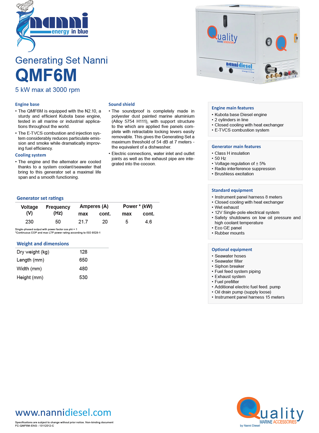 Брошюра Nanni QMF 6M (eng)